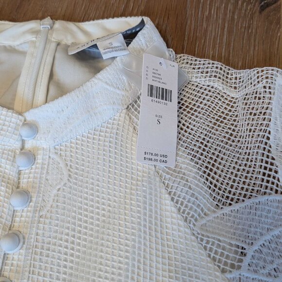 NWT S Mare Mare Sabine Embroidered Mini Dress - Picture 3 of 5